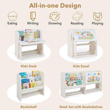 Load image into Gallery viewer, Tiltable Desktop, Storage Boxes, Children Art Table Toddler Activity Desk Set Play Tables