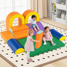 Load image into Gallery viewer, 10-Piece Foam Climbing Blocks for Crawling Climbing and Sliding