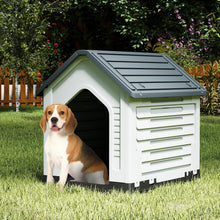 Load image into Gallery viewer, Plastic Dog House with Metal Lockable Door and Air Vents
