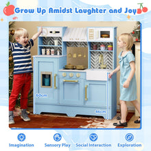 Load image into Gallery viewer, Children Cooking Chef Role Playset with Cabinets & Utensils for Boys Girls