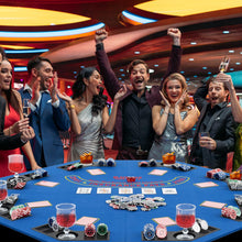 Load image into Gallery viewer, 1.2M/48 Inches Foldable Poker Table Top, 8-Player Professional Texas Hold¡¯em Poker Table Mat Layout