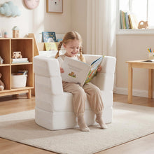 Load image into Gallery viewer, Kids Sofa Bed, 3-in-1 Convertible Modular Toddler Play Couch Lounger
