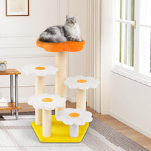 Load image into Gallery viewer, Cute Flower Cat Tree Kitty Tower with Sisal Scratching Posts