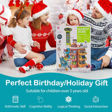 Load image into Gallery viewer, Supermarket Playset for Kids 76 Pieces Pretend Play Grocery Store Set