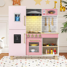 Load image into Gallery viewer, Kids Play Kitchen, Children Toy Kitchen with Realistic Lights