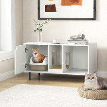 Load image into Gallery viewer, Wooden Cat Litter Box Enclosure