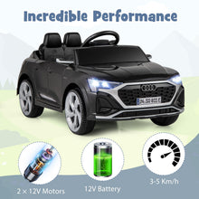 Load image into Gallery viewer, Kids Ride on Car, 12V Battery Powered Licensed Audi Car with Remote Control