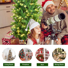 Load image into Gallery viewer, Pre-lit Artificial Pencil Christmas Tree with Warm White UL-listed Lights
