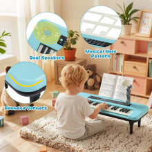Load image into Gallery viewer, 37 Keys Kids Portable Piano Keyboard with Microphone and Music Stand