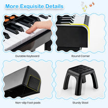 Load image into Gallery viewer, 37-Key Electronic Piano Keyboard with Adjustable Microphone