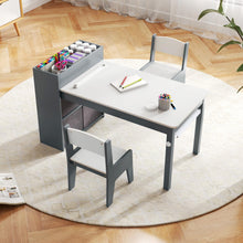 Load image into Gallery viewer, Wooden Children Art Desk with Paper Roll