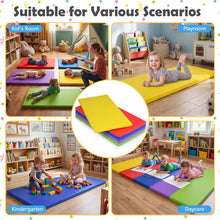 Load image into Gallery viewer, 5 Pcs Kids Rest Mat, Portable Toddler Sleeping Pads with PU Covers