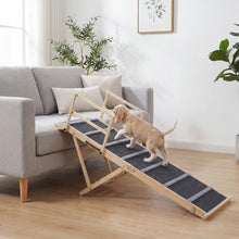 Load image into Gallery viewer, Foldable Dog Ramp with Non-slip Carpet and Removable Side Rails