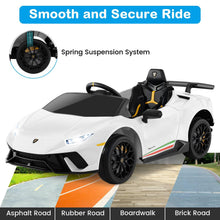 Load image into Gallery viewer, Kids Electric Ride on Car, 12V Licensed Lamborghini Battery Powered Toy Vehicle
