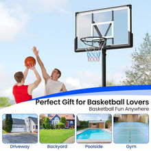 Load image into Gallery viewer, 4.1-10FT Height Adjustable Portable Basketball Hoop Outdoor