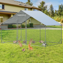 Load image into Gallery viewer, Large Spire Shaped Walk In Chicken Coop with Waterproof and Sun Protection Cover