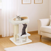 Load image into Gallery viewer, Cat Tree, 61cm Comfy Plush Top Perch Bed, Sisal Scratching Posts