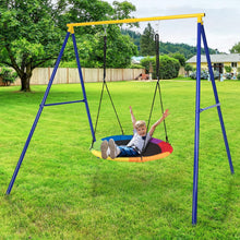 Load image into Gallery viewer, Kids Swing Frame Heavy Duty Metal Swing Stand with Ground Stakes