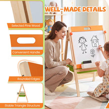Load image into Gallery viewer, 2 in 1 Kids Easel, Double-Sided Easel with Adjustable Whiteboard