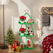 Load image into Gallery viewer, Christmas Plant Stand 3-Tier Tree-Shaped Side Table