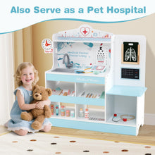 Load image into Gallery viewer, Wooden Doctor Play Set Kids Medical Center with Storage for Boys and Girls 3+ Years Old