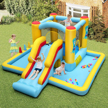 Load image into Gallery viewer, 7 in 1 Kids Bouncy Castle with Slide& Climbing Wall