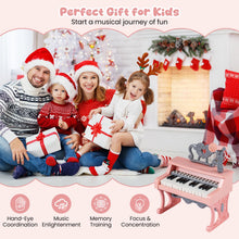 Load image into Gallery viewer, Mini Electric Toddler Keyboard with Microphone (Short Stand without Stool)