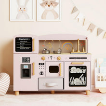 Load image into Gallery viewer, Toddler Pretend Play Kitchen with Ice Maker