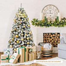 Load image into Gallery viewer, 180 cm Snow Flocked Artificial Christmas Tree with 600 Tips