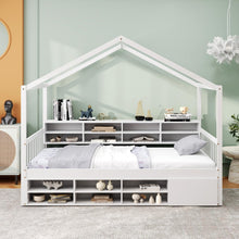 Load image into Gallery viewer, 201x116cm Wooden Kids Bed Frame