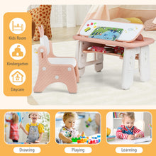 Load image into Gallery viewer, Kids Table and Chair Set, Children Activity Table with Chair