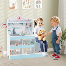 Load image into Gallery viewer, Wooden Doctor Play Set Kids Medical Center with Storage for Boys and Girls 3+ Years Old