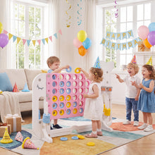 Load image into Gallery viewer, Height Adjustable Drop-4 Game with Ring-toss, Basketball, Golf Club, Balls