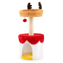 Load image into Gallery viewer, Christmas Cat Tree with Bed 80 CM Modern Kitten Tower with Sisal Scratching Post