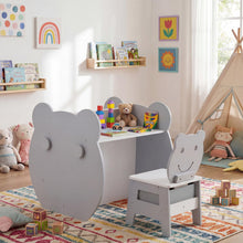 Load image into Gallery viewer, Toddler Table and Chair Set, 3 in 1 Activity Table with Reversible Whiteboard & Chalkboard