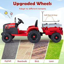 Load image into Gallery viewer, 24V Ride On Tractor with Detachable Trailer for Kids