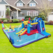 Load image into Gallery viewer, 10 in 1 Inflatable Kids Bouncy Castlek with 2 Slides