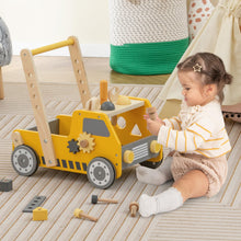 Load image into Gallery viewer, Wooden Baby Walker, 2-in-1 Toddler Push Along Toy