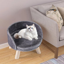Load image into Gallery viewer, Pet Bed Sofa Wooden Couch with Removable and Washable Cushion