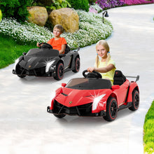Load image into Gallery viewer, Kids Ride on Car, 12V Battery Powered Licensed Lamborghini Car with Remote Control, Music, 3 Speeds
