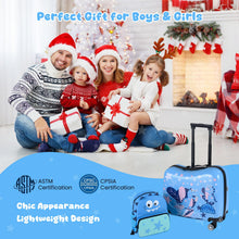 Load image into Gallery viewer, 2 Pieces Kid Luggage Set with Spinner Wheels and Lanyard for Carry Strap