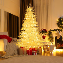 Load image into Gallery viewer, 6FT Pre-lit Christmas Tree with 383 Snow Flocked Branch Tips