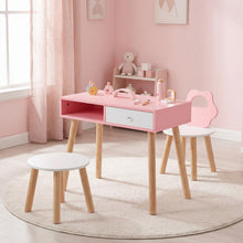 Load image into Gallery viewer, Kids Vanity Set, Girls Pretend Nail Salon Playset with Eye Shadow