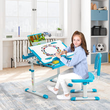 Load image into Gallery viewer, Height Adjustable Kids Table with Chair