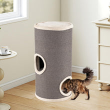 Load image into Gallery viewer, Cat House for Indoor Cats, 3/4-Story Cat Hideaway Cave Bed with Sisal Scratching Pad