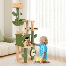 Load image into Gallery viewer, Cat Tree, 160cm Multi-Level Tall Cat Tower with Sisal Scratching Posts & Board