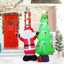 Load image into Gallery viewer, 8 Feet Inflatable Christmas Tree with Santa Claus & Gift Boxes
