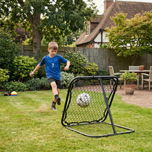 Load image into Gallery viewer, Foldable Football Rebounder Net, Football Training Net with Metal Frame, Adjustable Soccer Target Goal