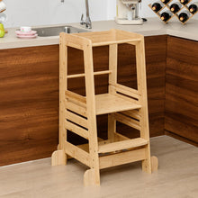 Load image into Gallery viewer, Kids Step Stool with Height Adjustable Platform