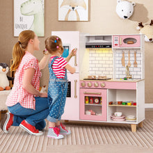Load image into Gallery viewer, Kids Play Kitchen, Children Toy Kitchen with Realistic Lights